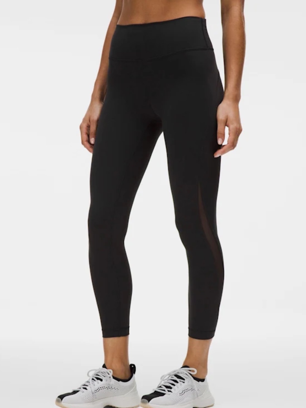 NWT Lululemon Wunder Train Mesh Panel High-Rise Tight 25"